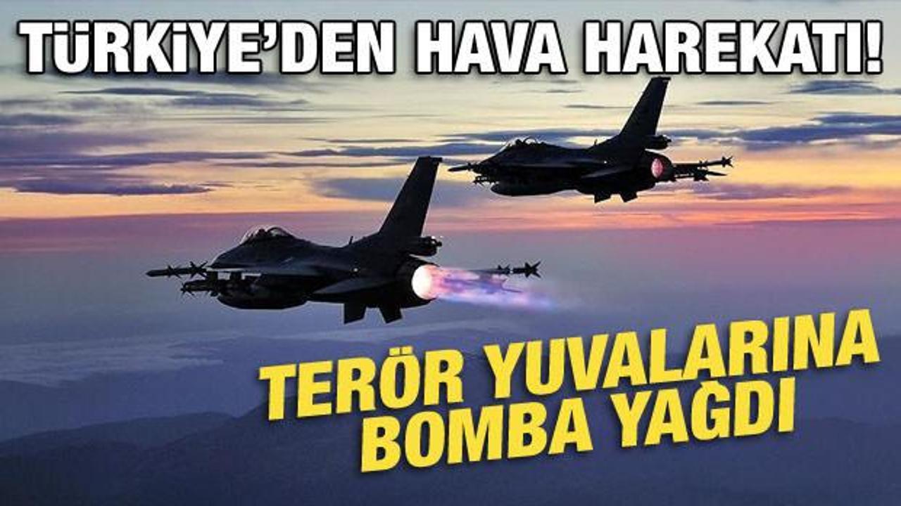Irak'ın kuzeyine hava harekatı: 27 hedef imha edildi