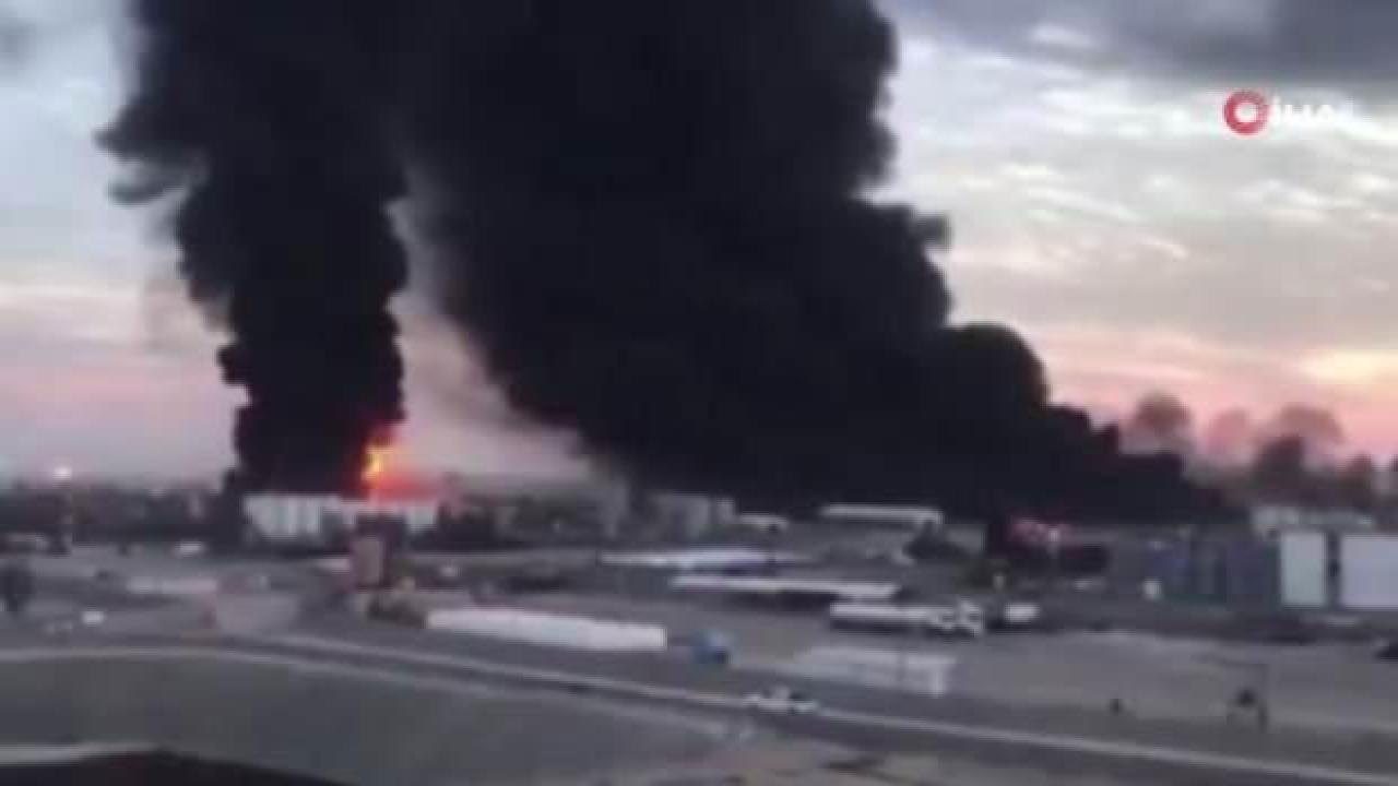 Irak'ta petrol rafinerisinde yangın çıktı