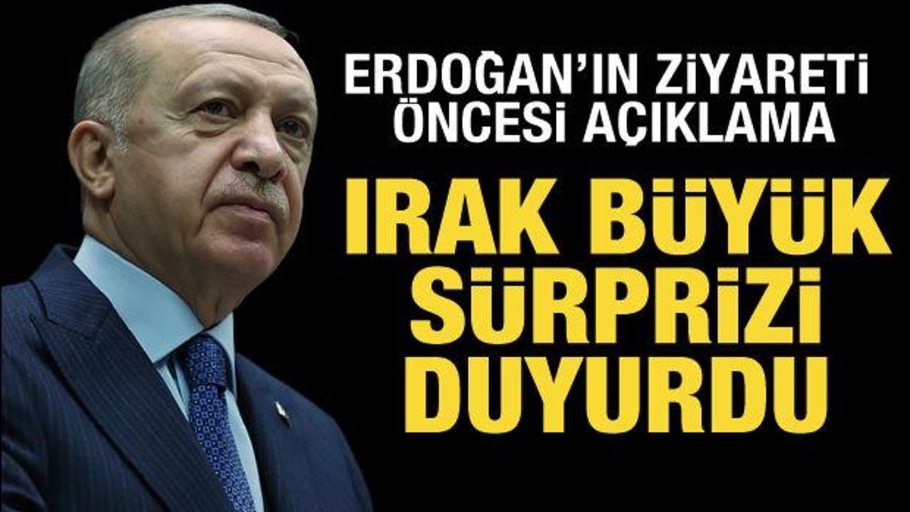 Irak'tan Erdoğan açıklaması