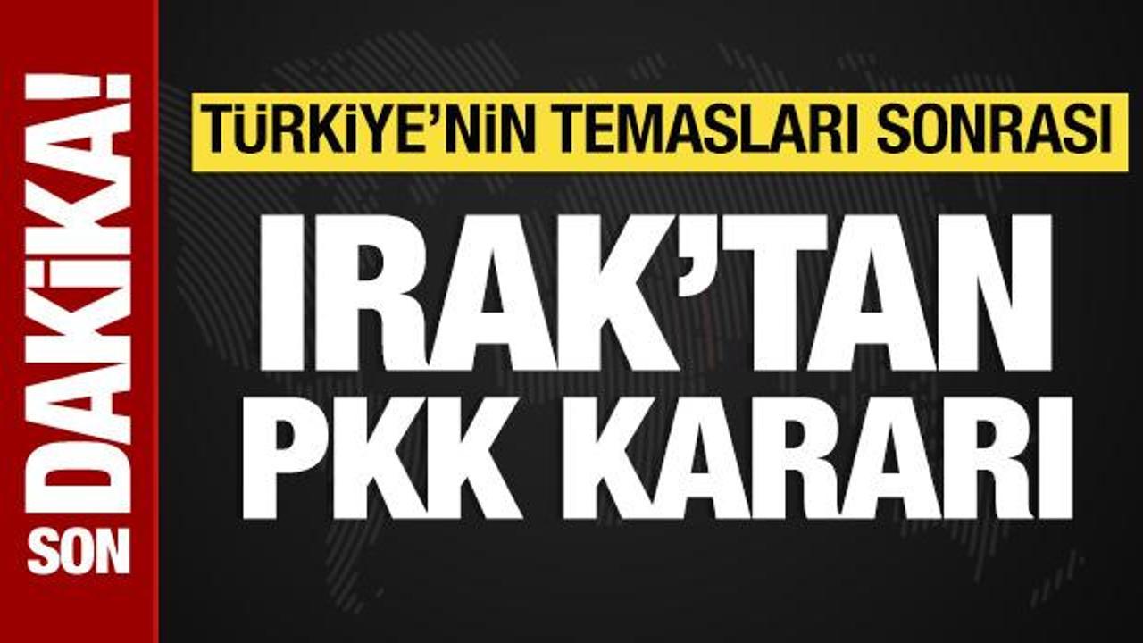 Irak'tan PKK kararı: 'Yasaklı örgüt' ifadesi kullanılacak