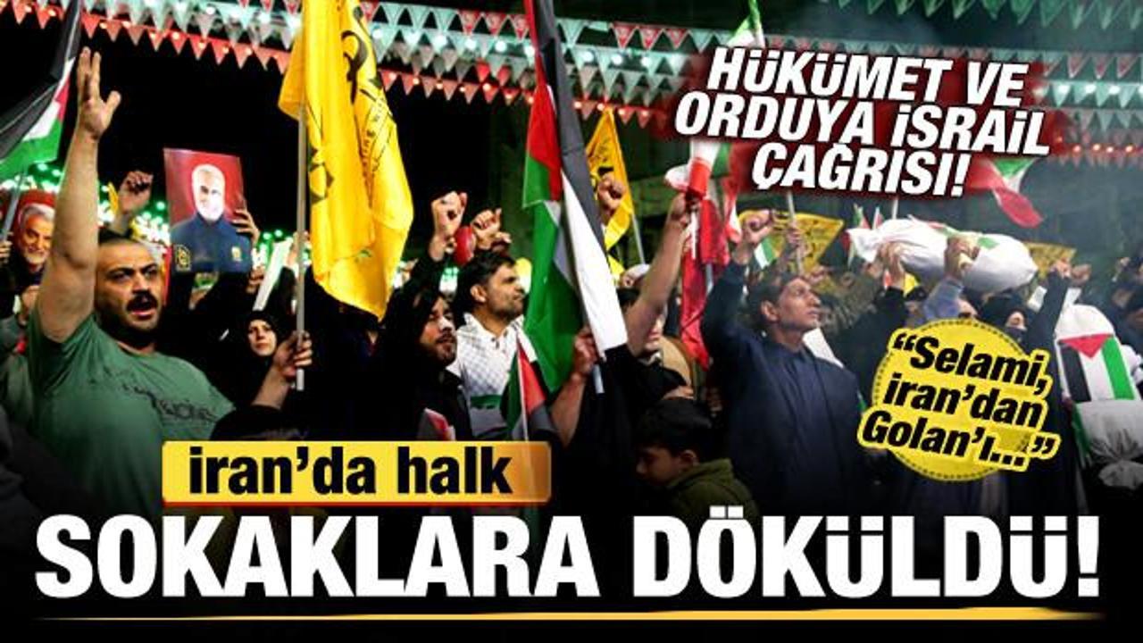 İran'da halk sokaklara döküldü! Hükümet ve orduya savaş çağrısı!