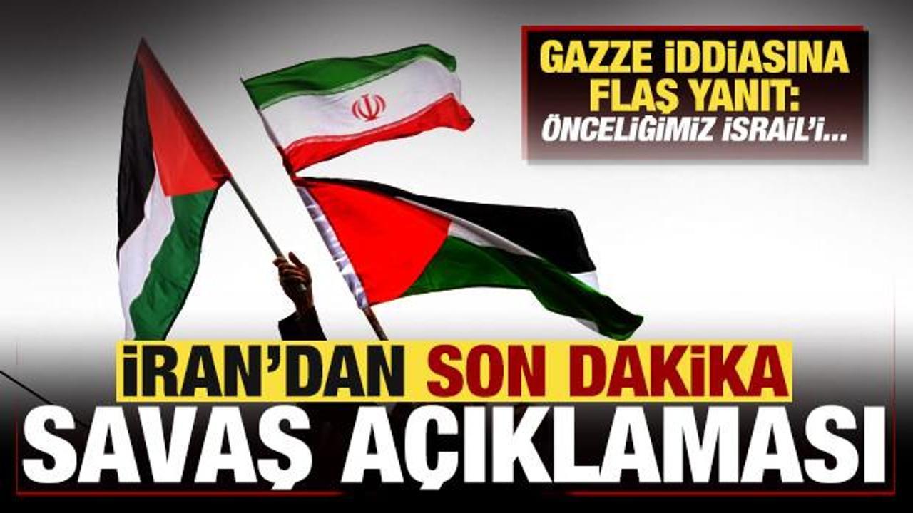 İran'dan son dakika savaş açıklaması! Gazze iddiasına flaş yanıt: Önceliğimiz İsrail'i...