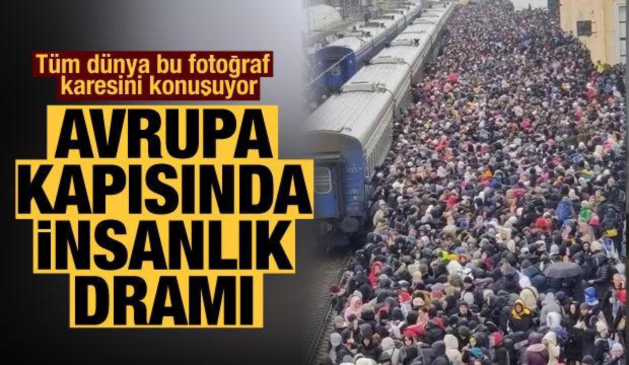 İşgalden kaçan Ukraynalılar tren garlarına akın ediyor
