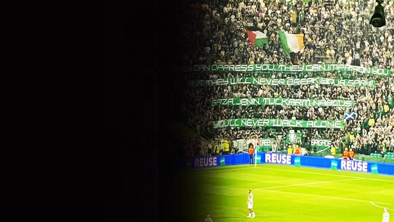 İskoç taraftarlardan Filistin'e: Asla yalnız yürümeyeceksiniz!