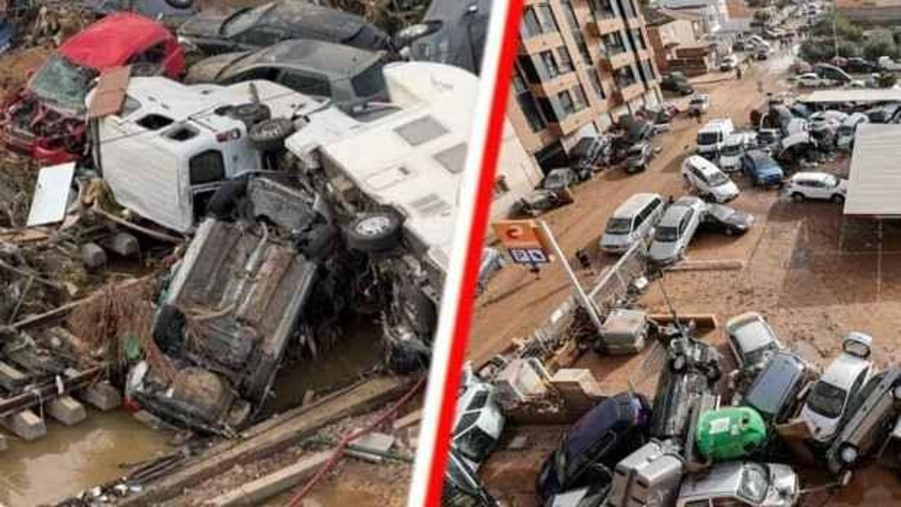 İspanya'da felaket: 1 yıllık yağış 8 saatte düştü