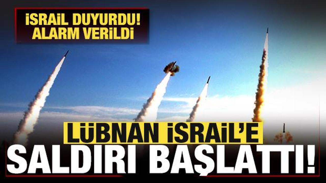 İsrail duyurdu! Lübnan saldırı başlattı: Çok sayıda füze peş peşe fırlatıldı