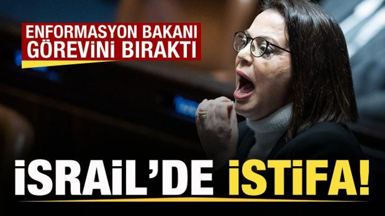 İsrail Enformasyon Bakanı istifa etti