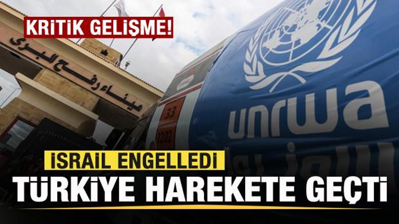 İsrail engelledi, Türkiye harekete geçti! Kritik hamle!