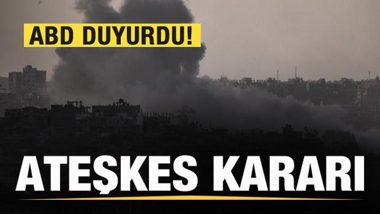 İsrail-Filistin savaşı! ABD duyurdu! Ateşkes kararı