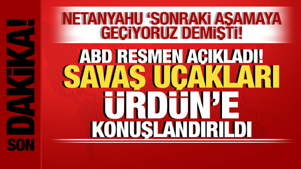 İsrail-Filistin savaşı: ABD resmen dahil oldu! Savaş uçakları Ürdün'e konuşlandırıldı!