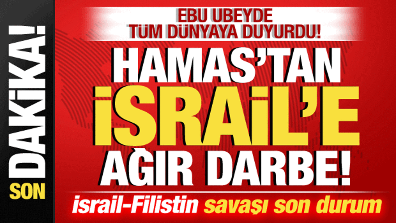 İsrail-Filistin savaşı: İsrail'den son dakika Türkiye açıklaması!