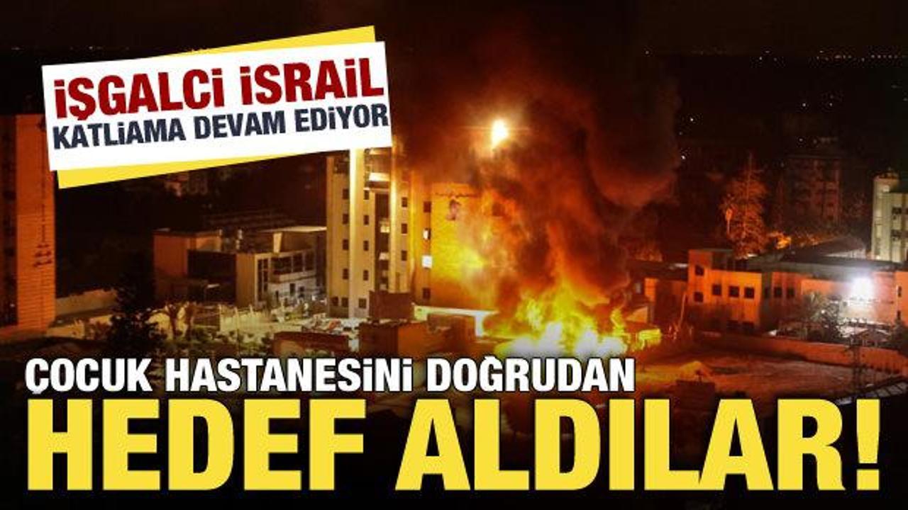İsrail Gazze'de çocuk hastanesini bombaladı