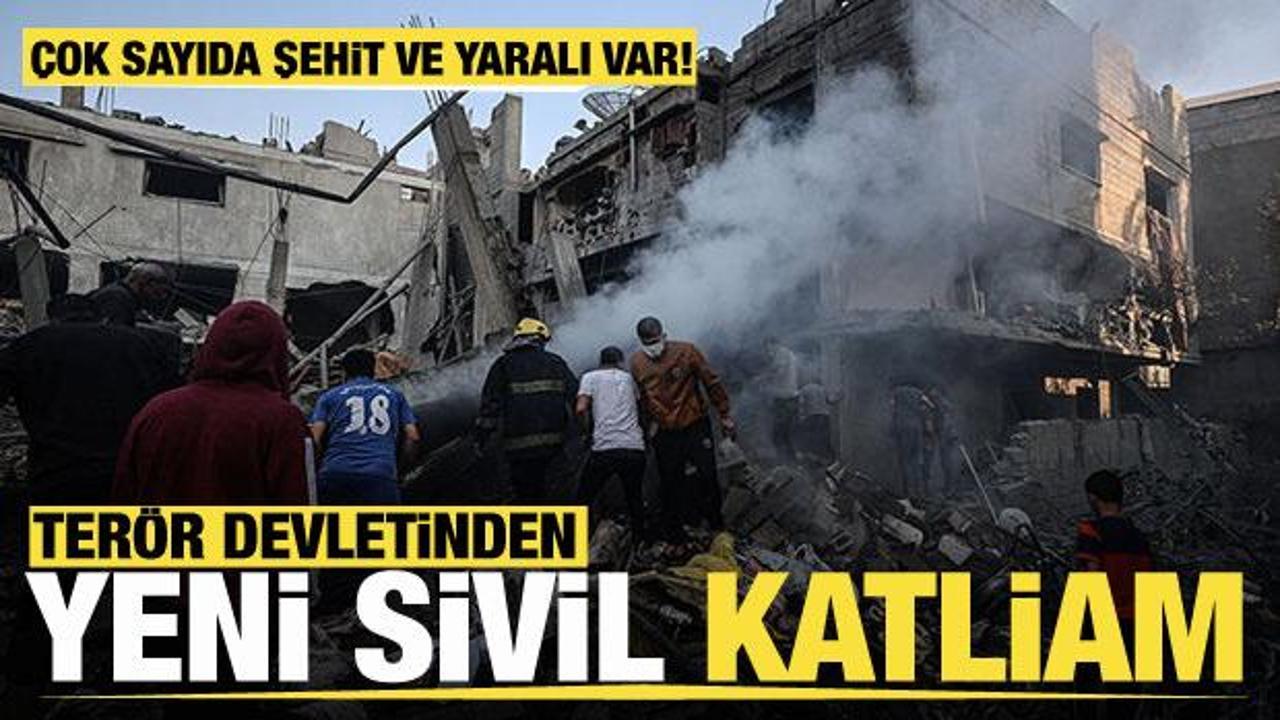 İsrail, Gazze'de sivillerin toplandığı alanı hedef aldı, çok sayıda şehit ve yaralı var