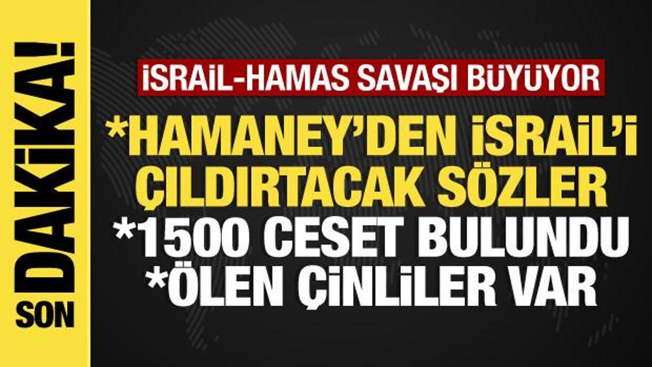 İsrail-Hamas savaşında son dakika: Ölen Çinliler var, Hamaney'den kriz çıkartacak sözler