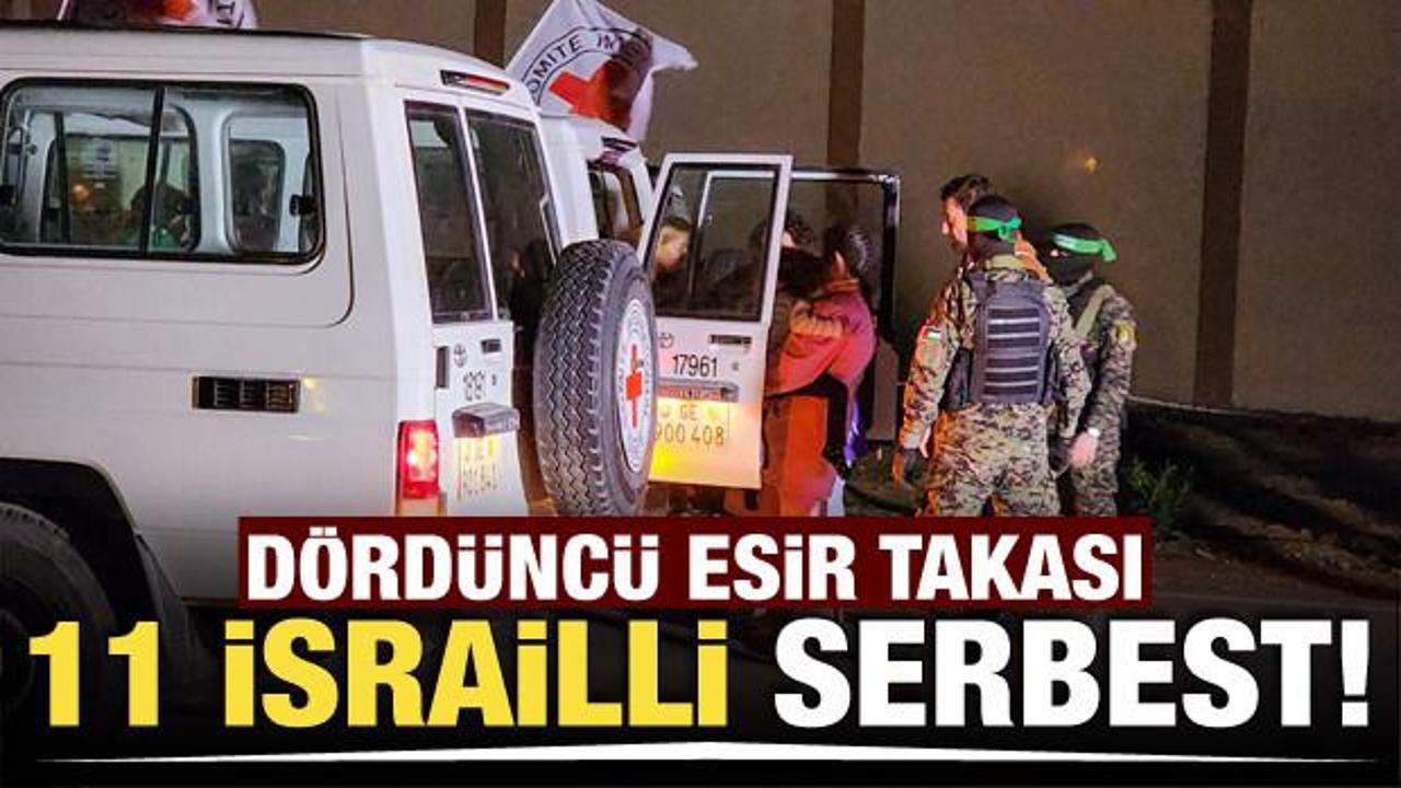 İsrail ordusu duyurdu! 11 İsrailli esir Kızılhaç yetkililerine teslim edildi