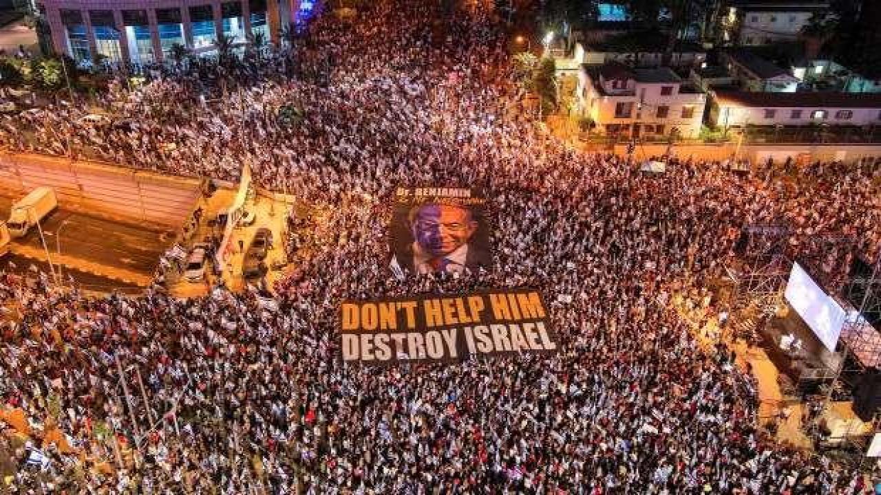 İsrail'de hükümet karşıtı protesto