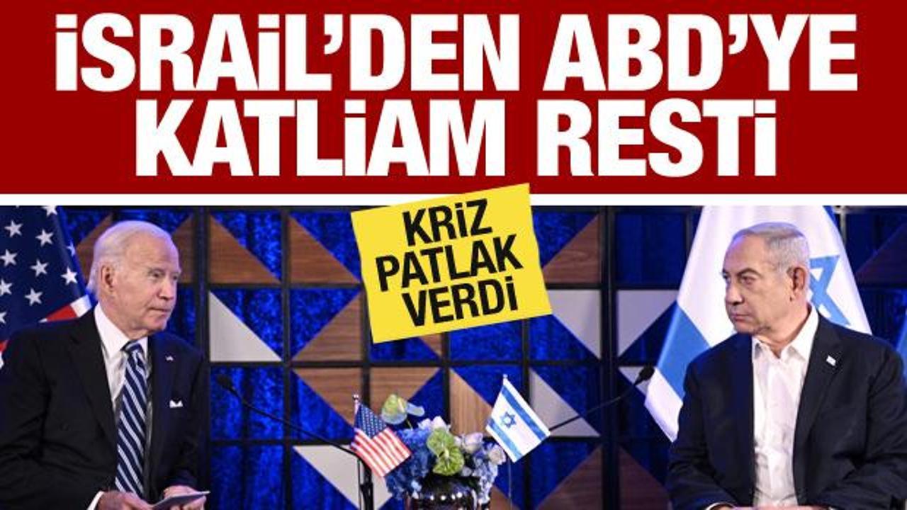 İsrail'den ABD'ye katliam resti! Aralarındaki krizi itiraf ettiler