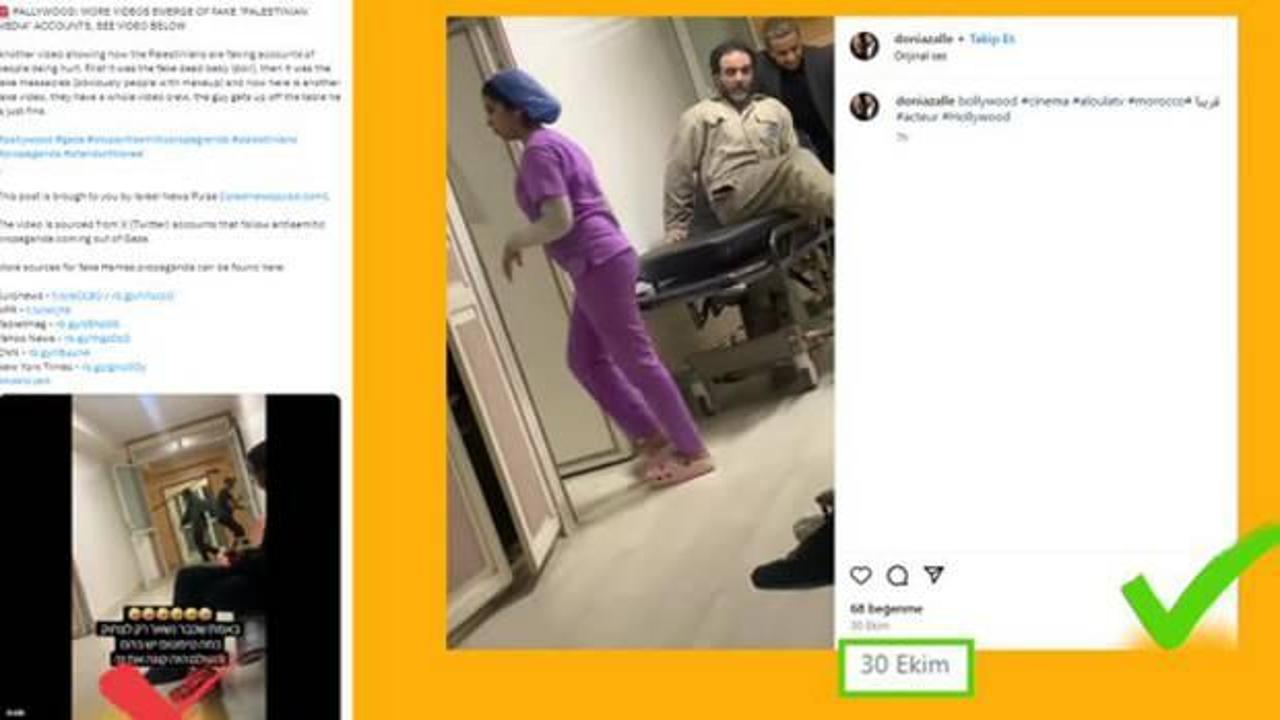 İsrail'den bir filmin kamera arkası görüntüleri ile dezenformasyon