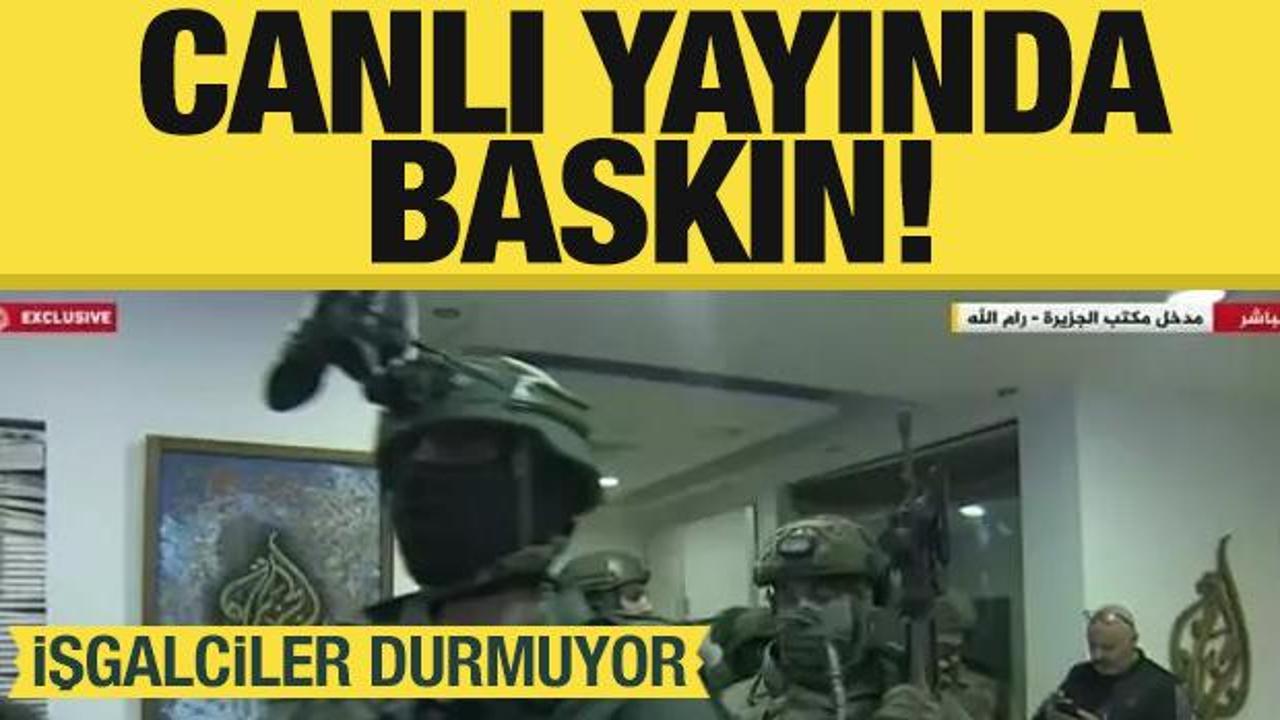 İsrail'den canlı yayında stüdyoya baskın! İşgalciler durmuyor
