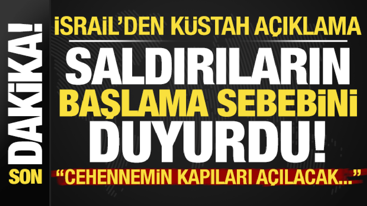 İsrail'den küstah açıklama! Savunma Bakanı Katz, saldırıların başlama sebebi olarak...