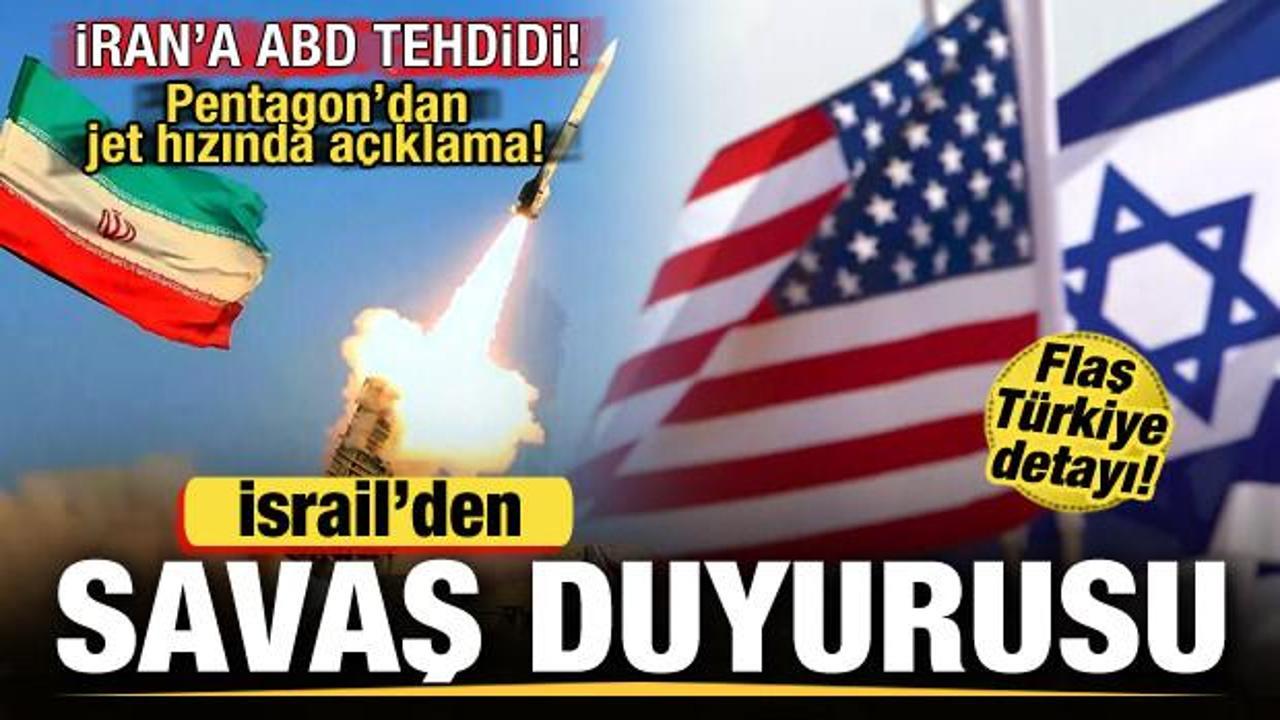 İsrail'den savaş duyurusu: Hazırız! İran'a ABD tehdidi! Pentagon'dan jet hızında açıklama