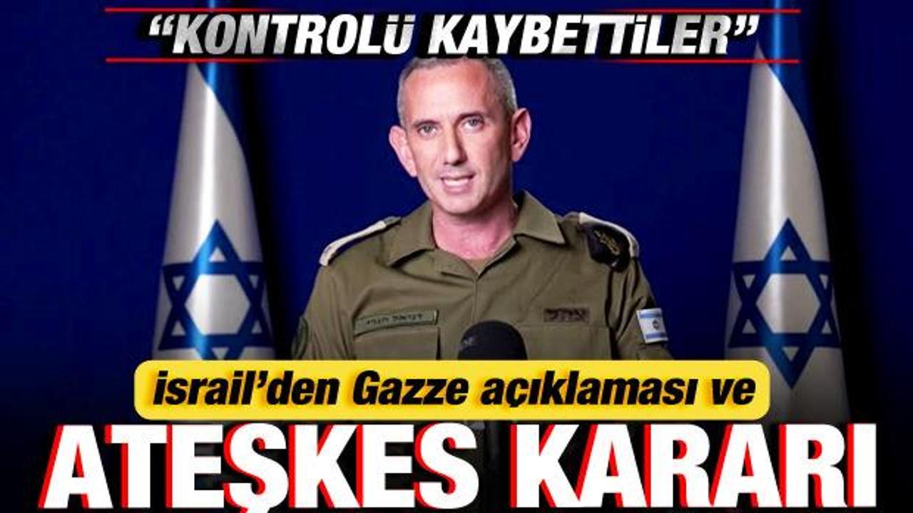 İsrail'den son dakika Gazze açıklaması ve ateşkes kararı!