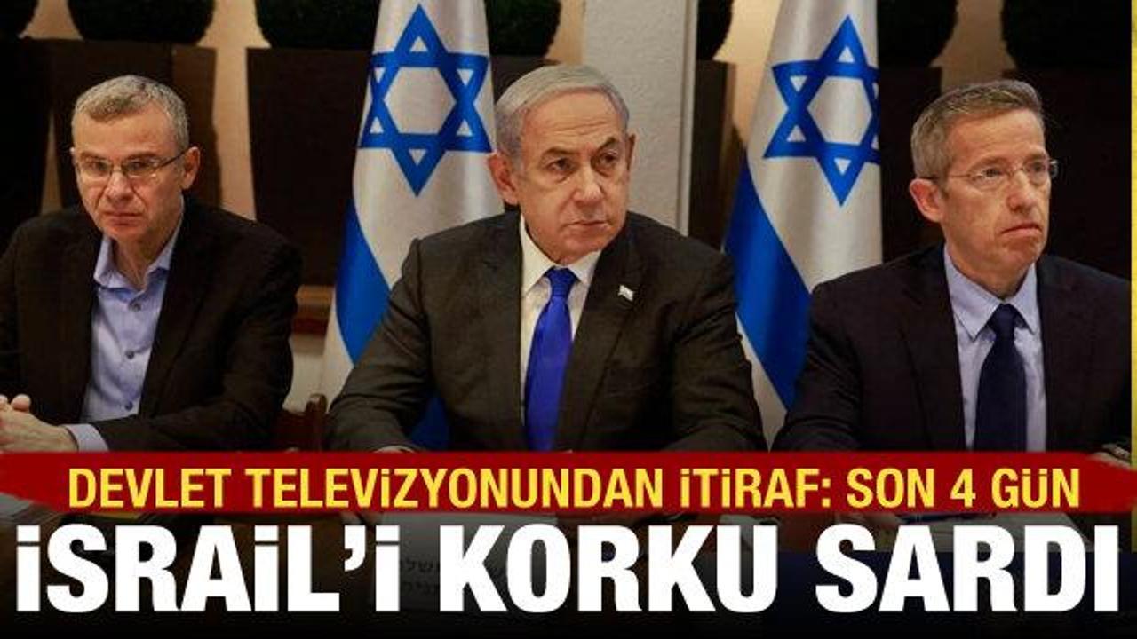 İsrail'i korku sardı: Devlet televizyonunda itiraf