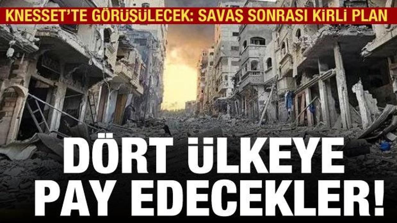 İsrail'in savaş sonrası Gazze planı: 4 ülkeye paylaştırılacak