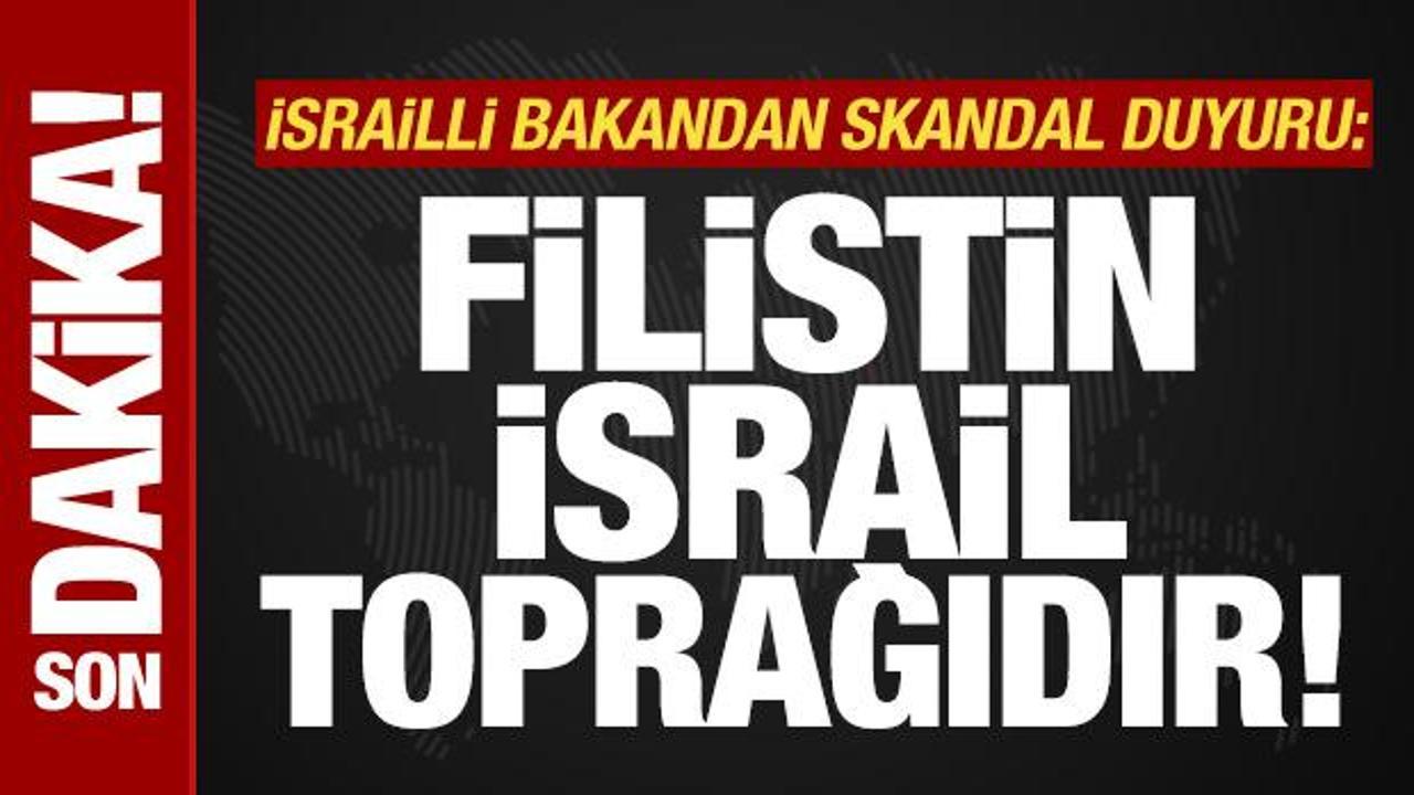 İsrailli Bakan Saar'dan skandal Filistin duyurusu: Filistin, İsrail toprağıdır...