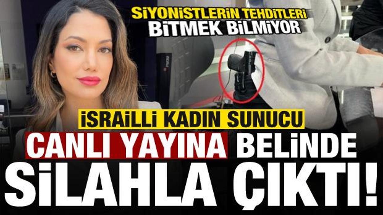 İsrailli kadın sunucu Lital Shemesh, yayına belinde silahla çıktı!