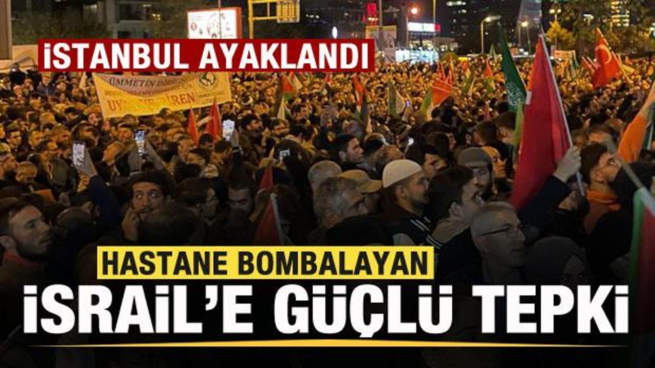 İstanbul ayaklandı! İsrail'e güçlü tepki!