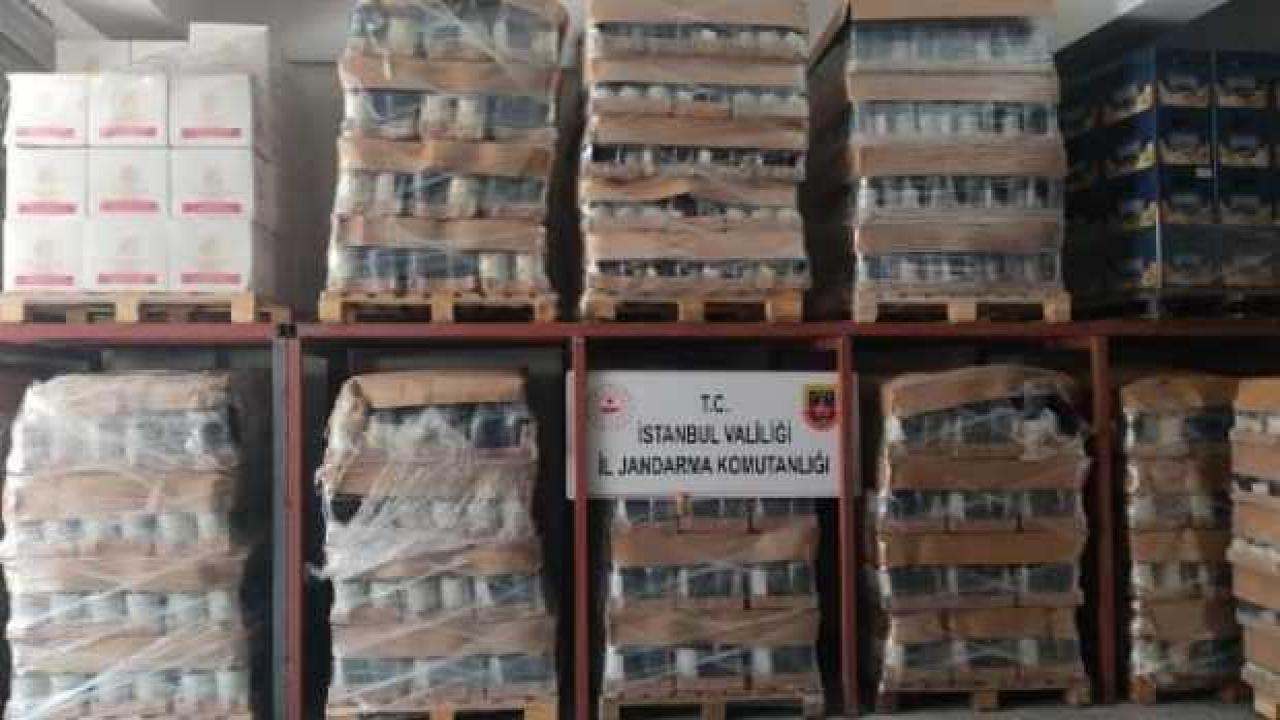 İstanbul'da 16 bin litre sahte içki ele geçirildi