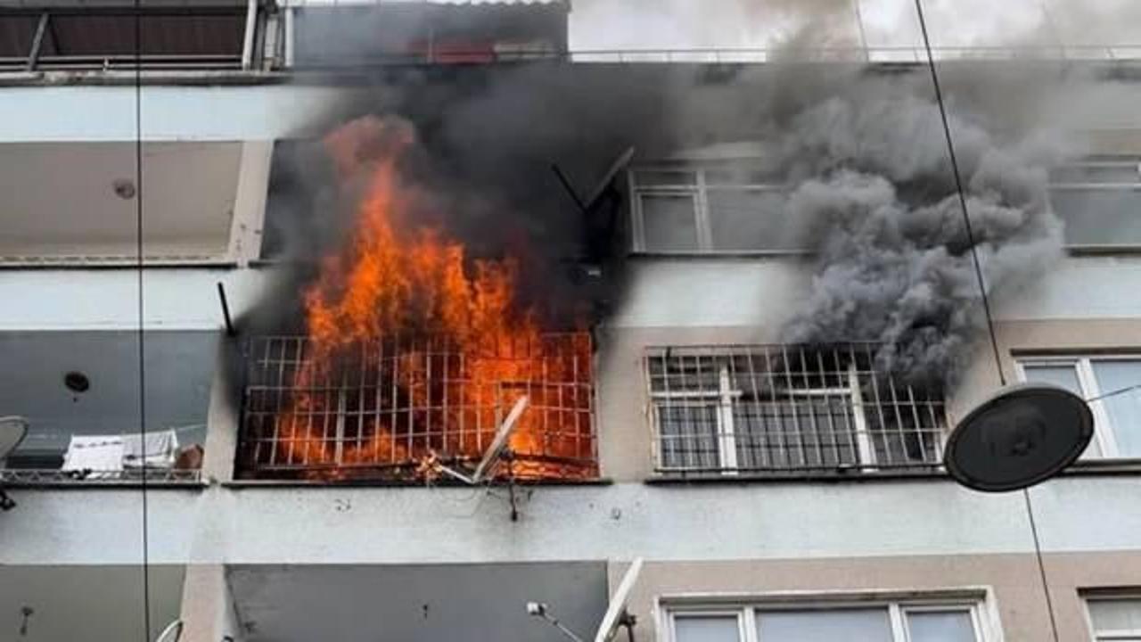 İstanbul'da çanta deposunda yangın