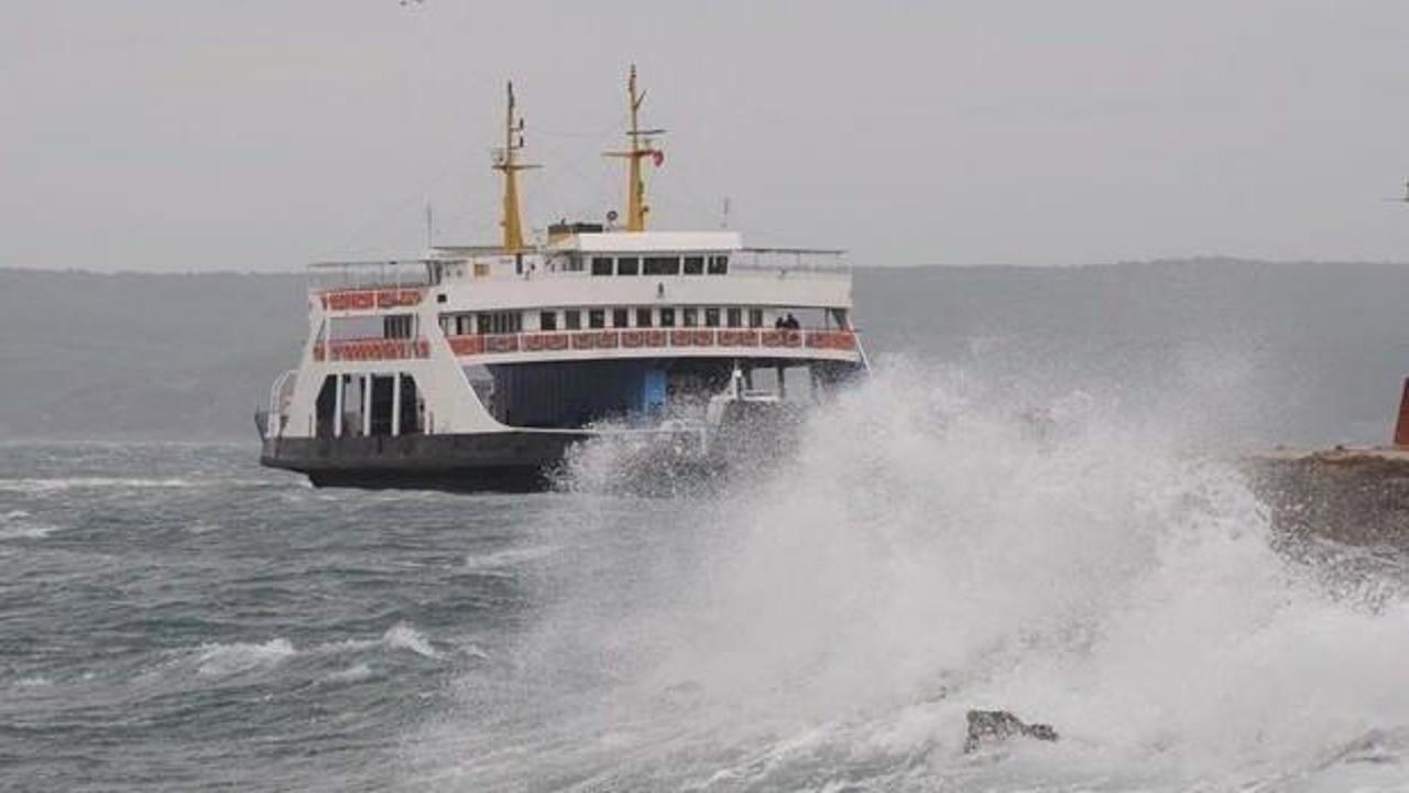 İstanbul'da deniz ulaşımına fırtına engeli