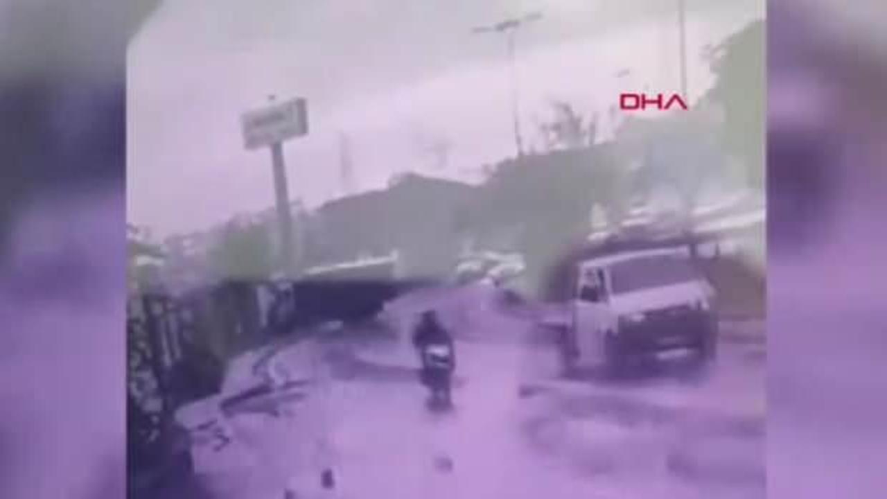 İstanbul'da feci kaza! Kamyon sitenin bahçesine uçtu