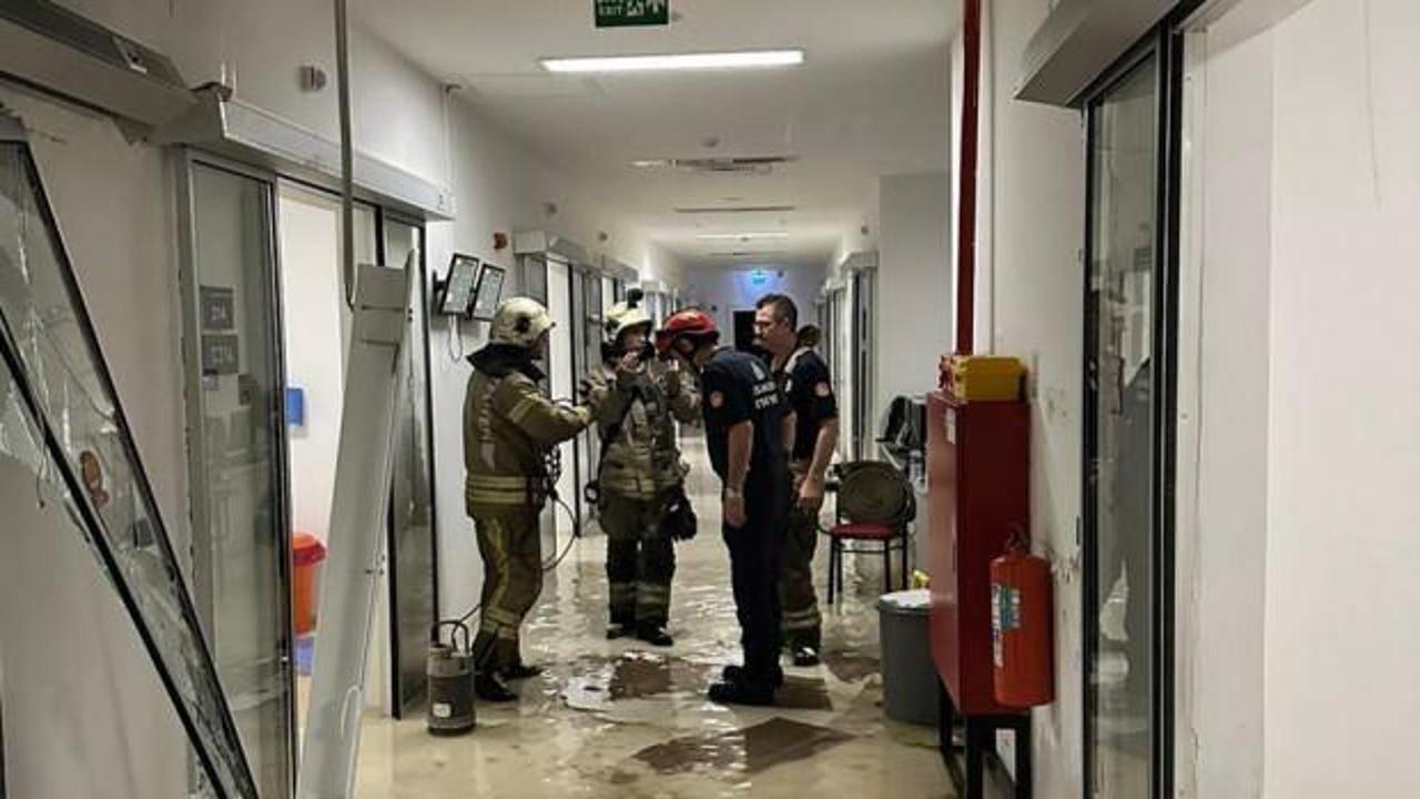 İstanbul'da hastanede tavan çöktü! 8 bebek tahliye edildi