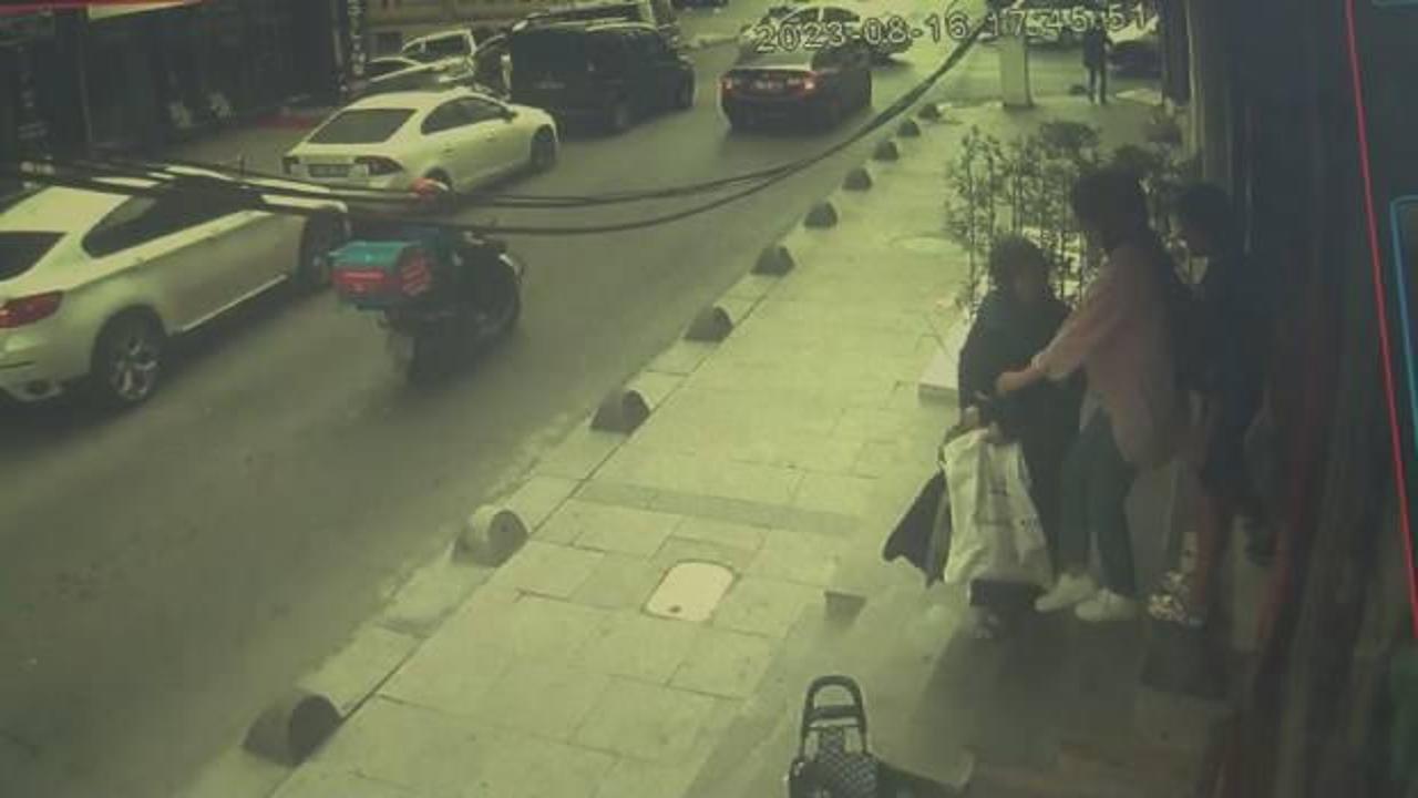 İstanbul'da hırsızlık yaparken yakalanan kadın böyle görüntülendi