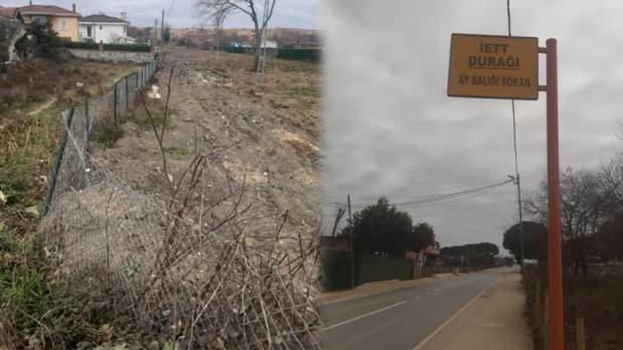 İstanbul’da ilginç manzara: Tabela var, durak var, elektrik-su var, sokak yok!