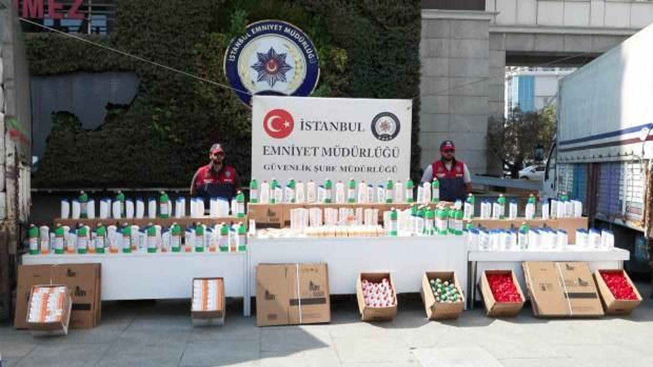 İstanbul'da sahte kozmetik ürünü ve temizlik malzemesi operasyonu