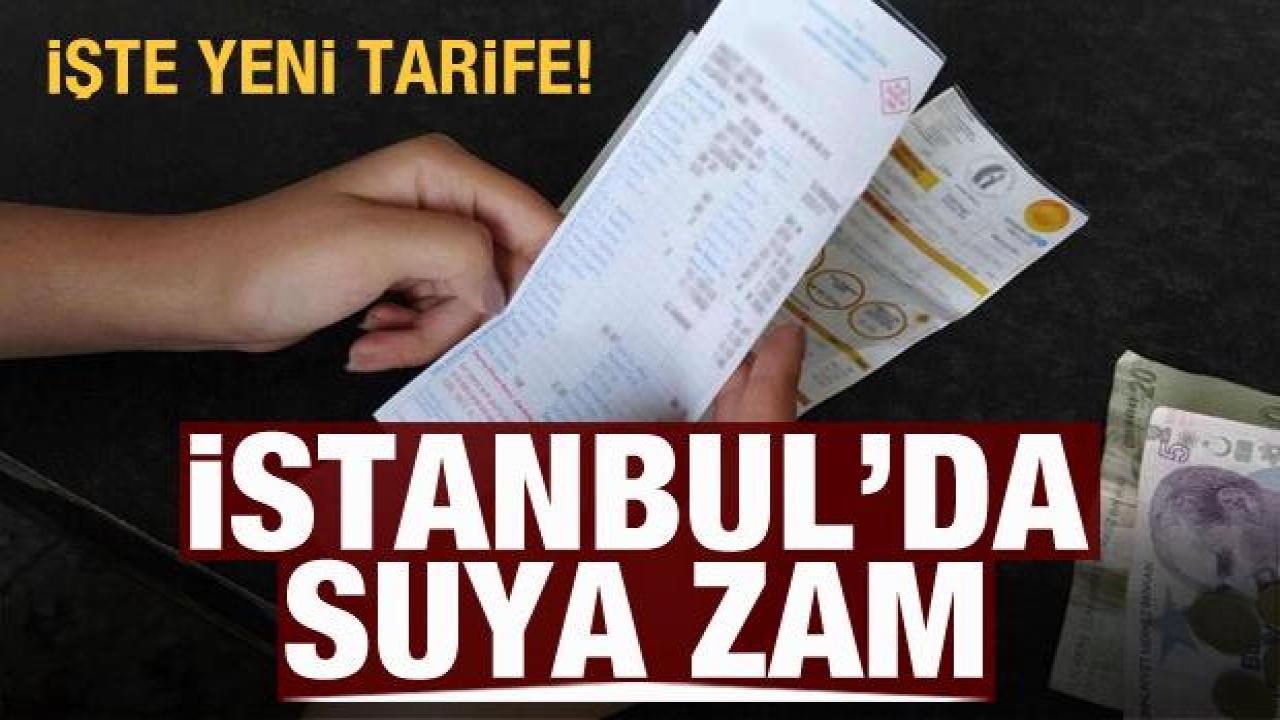 İstanbul'da suya yüzde 13'lük zam