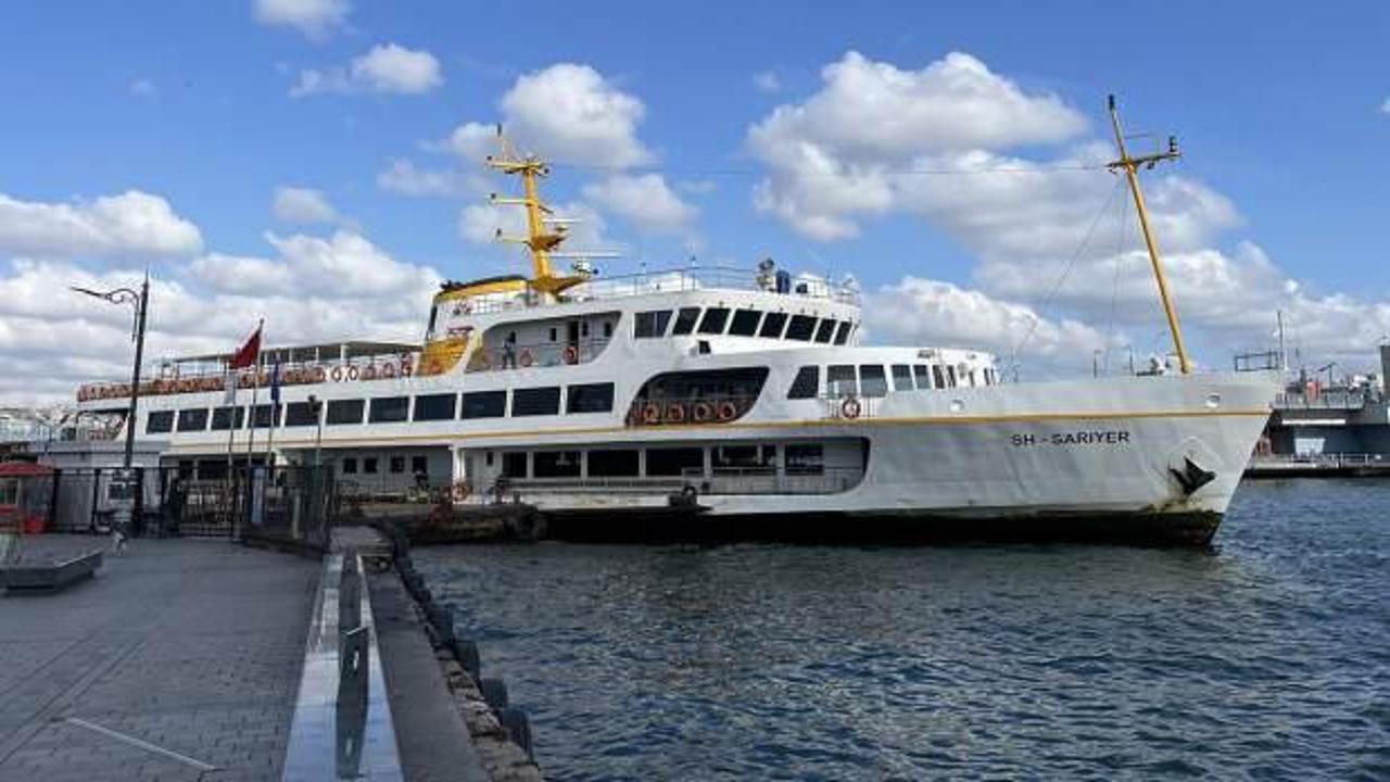 İstanbul'da vapur seferleri yapılamıyor