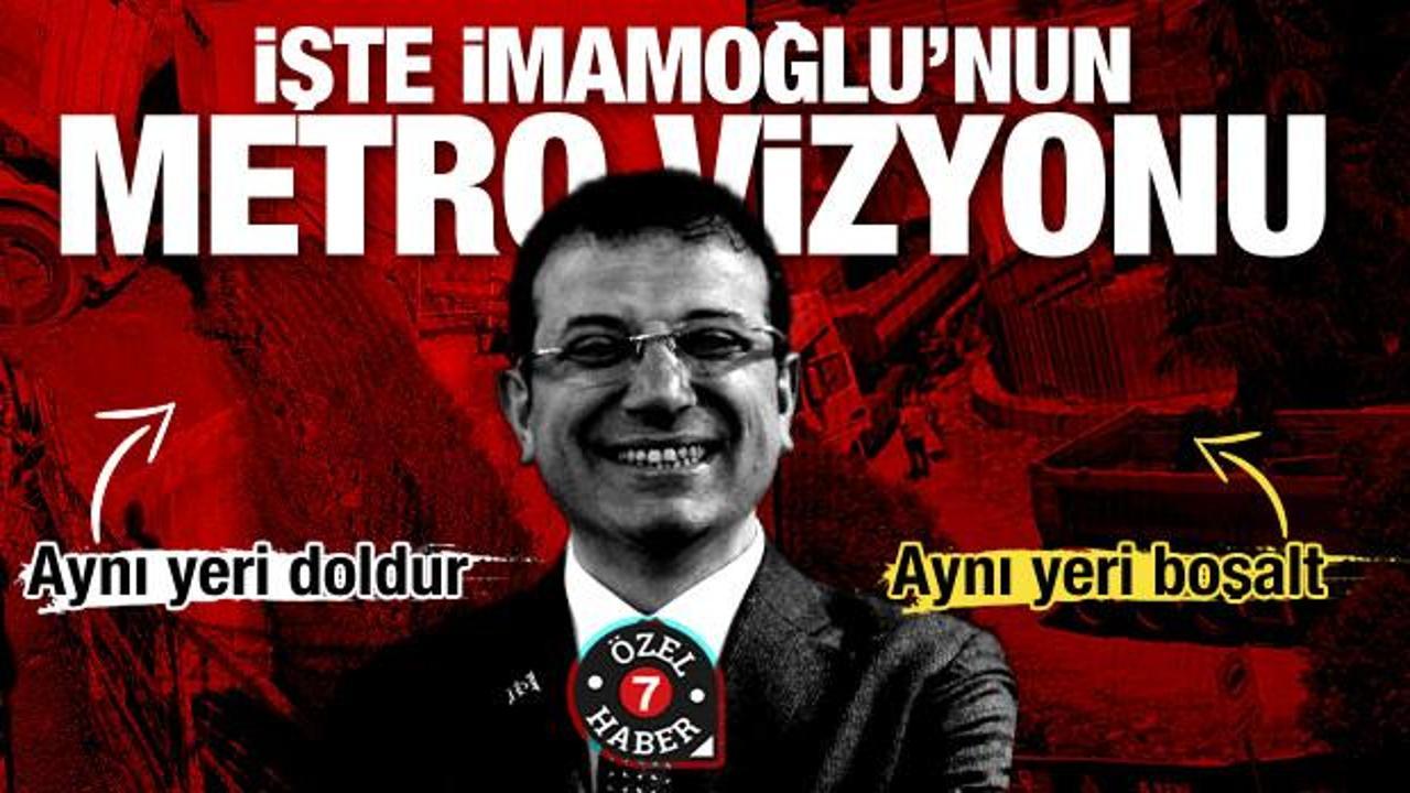 İşte İmamoğlu’nun metro vizyonu: Tünele molozu doldur, boşalt, doldur, boşalt!