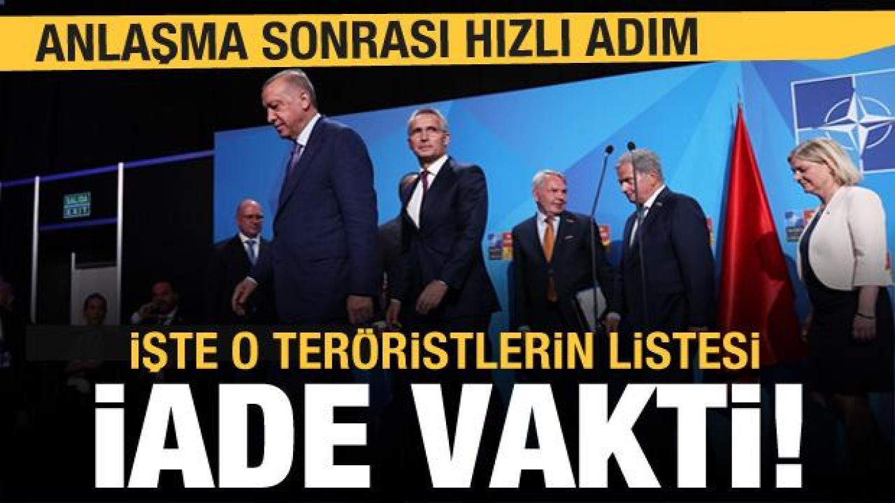 İsveç ve Finlandiya'dan istenecek teröristler belli oldu