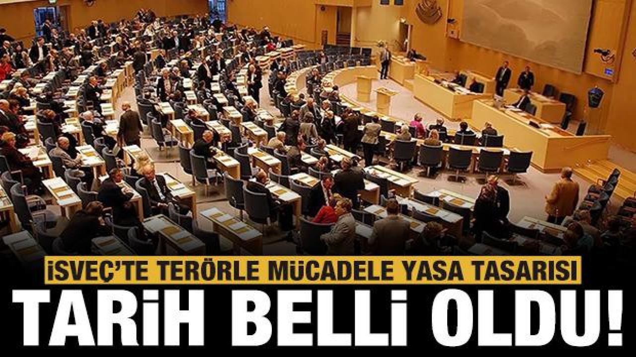 İsveç'te terörle mücadele yasa tasarısını 16 Kasım'da oylayacak