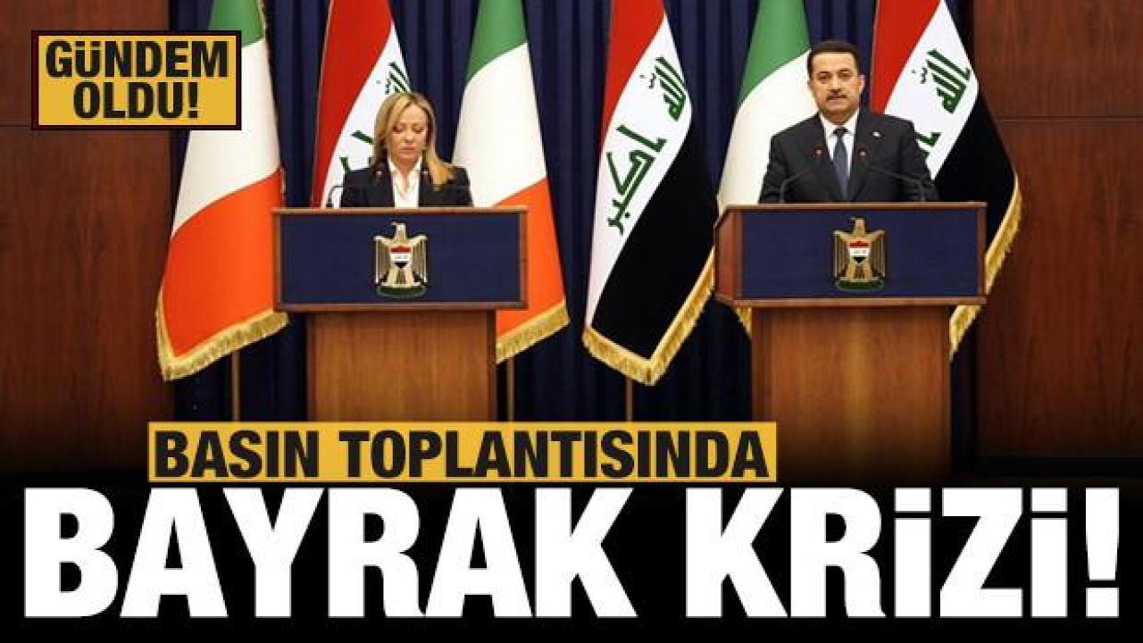 İtalya Başbakanı Meloni'den Bağdat’a ziyaret: Bayrak krizi dalga konusu oldu