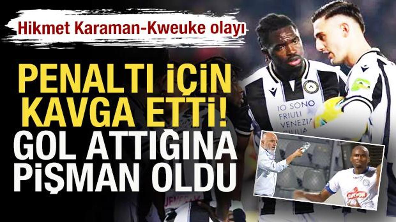 İtalya'da Hikmet Karaman-Kweuke olayı! Penaltı için kavga etti! Gol attığına pişman oldu