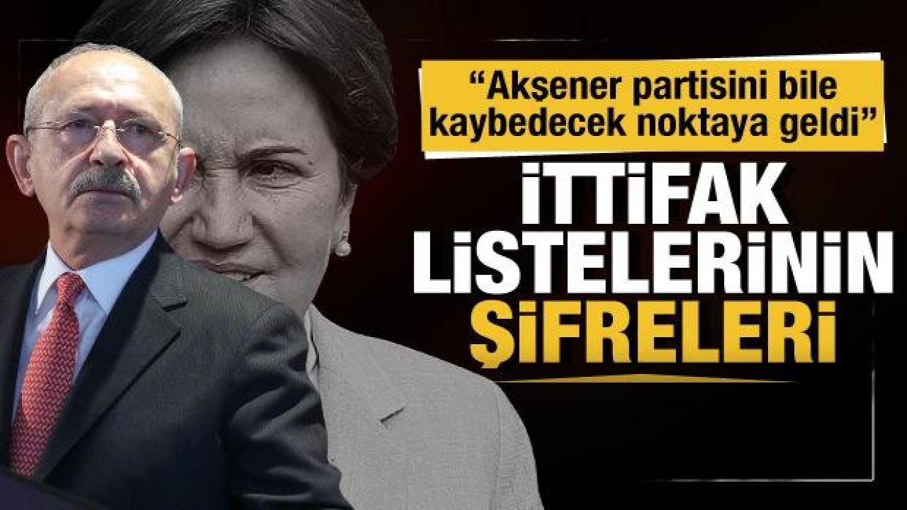 İttifak listelerinin şifreleri... 