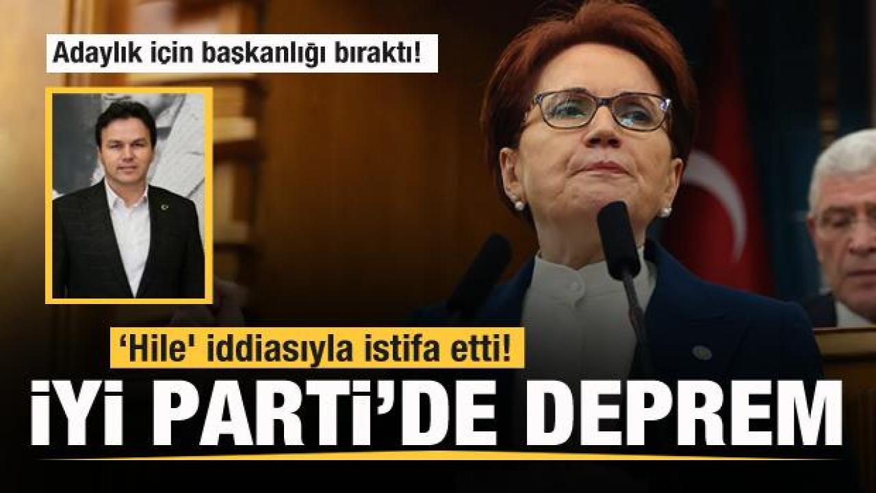 İYİ Parti'de deprem! Adaylık için başkanlığı bıraktı! Zehir zemberek sözlerle istifa etti