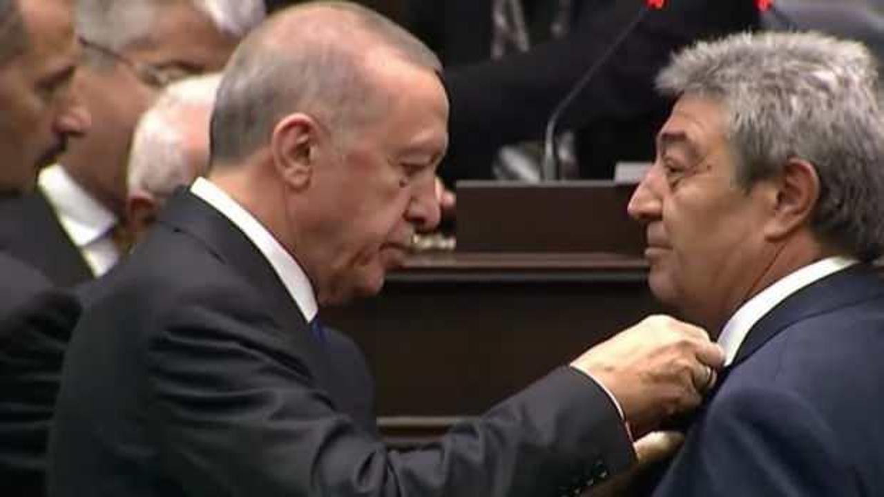 İYİ Parti'den istifa edip AK Parti’ye katıldı! Rozetini Erdoğan taktı