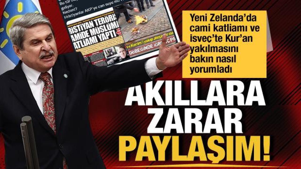 İYİ Partili Çıray'dan akılalmaz paylaşım: Hristiyanlar AKP'ye can suyu mu veriyorlar?
